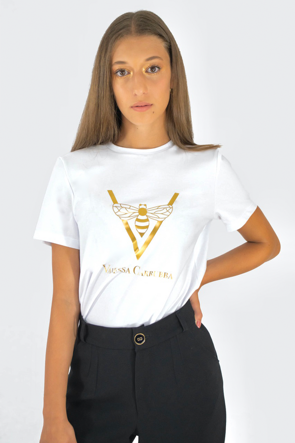 T-Shirt classic weiß mit Logo